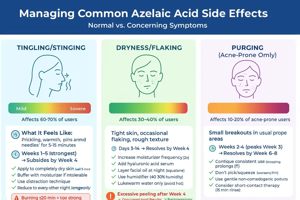 common side effects of azelaic acid