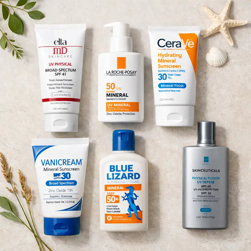 Dermatologist-recommended mineral sunscreen brands for sensitive skin 2026
