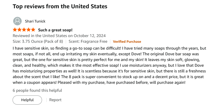 Is dove bar soap the best