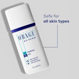 Organic Face Wash for Sensitive Skin - Obagi Nu-Derm Foaming Gel for all types of skin cleasing