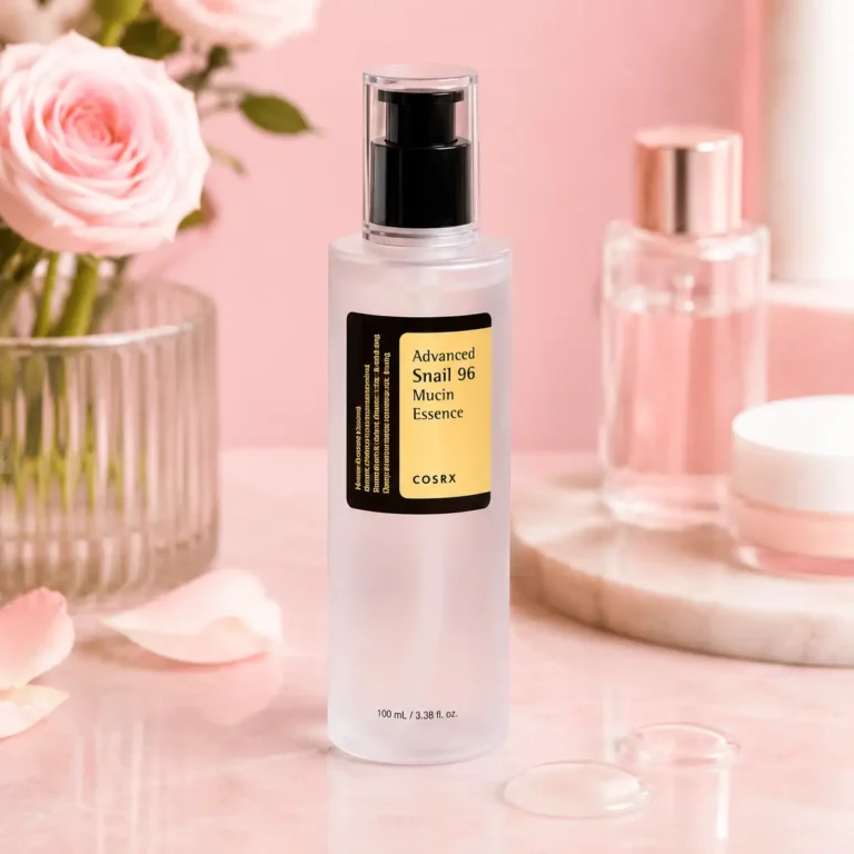 Skincare elegance with soft pastels