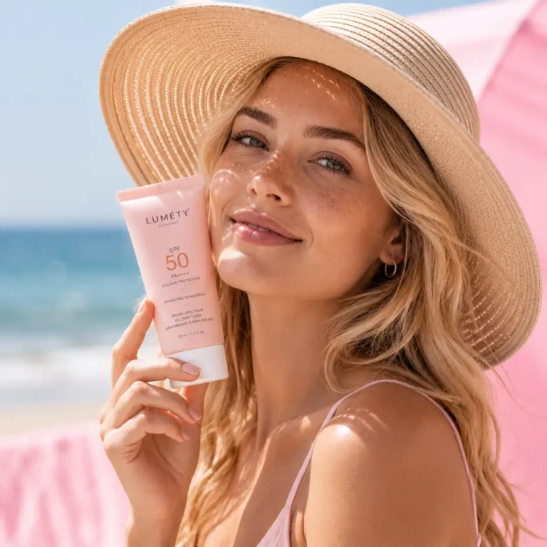 Ultra-realistic luxury skincare photography